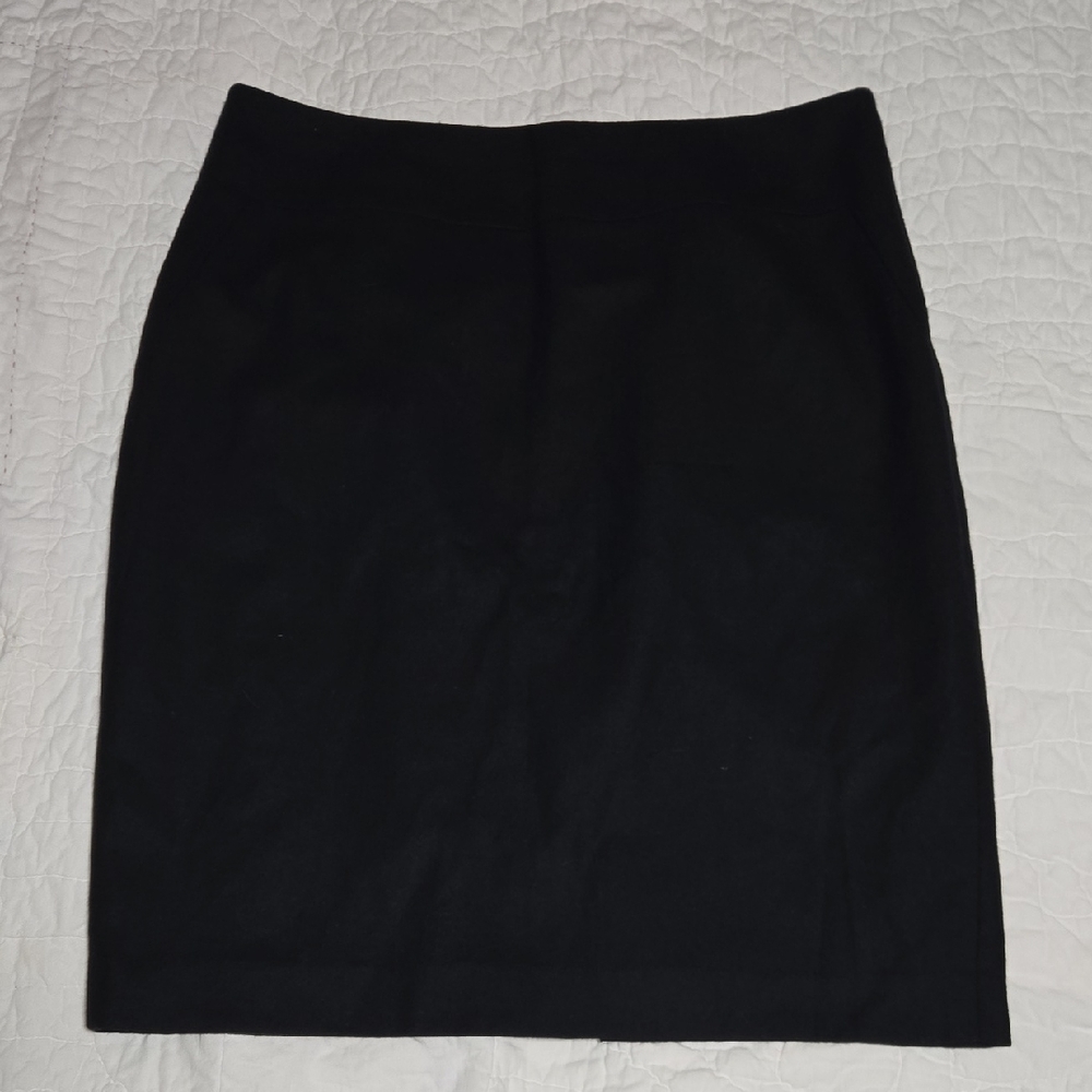 B18 Banana Republic Classic Black Pencil Skirt Sz 12